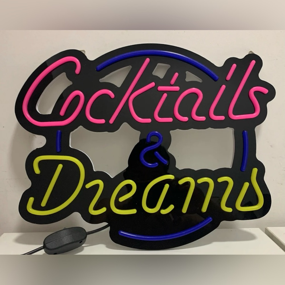 Cocktails & Dreams Neon Sign